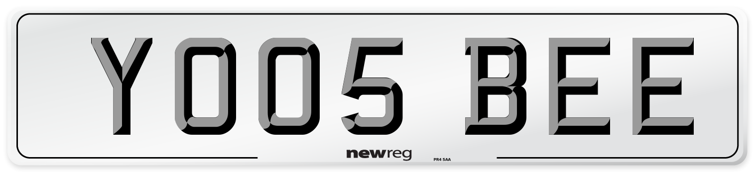 YO05 BEE Number Plate from New Reg